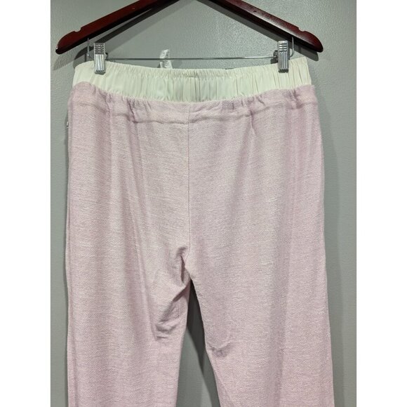 NWT Fabletics Women’s French Terry Arnae Capri Jogger Leggings Pink Size Medium - Picture 14 of 16